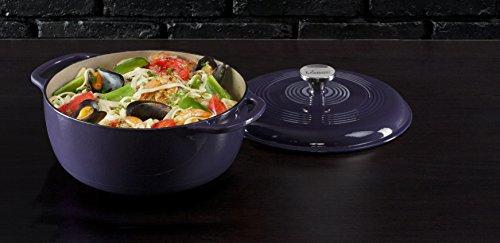 Lodge 6 Quart Enameled Cast Iron Dutch Oven. Classic Red Enamel Dutch Oven (Island Spice Red)