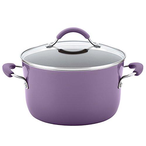 Rachael Ray 16344 12-Piece Aluminum Cookware Set, Agave Blue