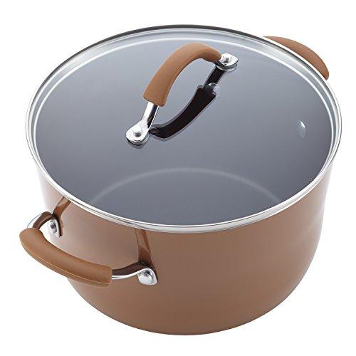 Rachael Ray 16344 12-Piece Aluminum Cookware Set, Agave Blue