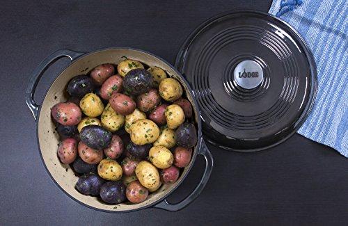 Lodge 6 Quart Enameled Cast Iron Dutch Oven. Classic Red Enamel Dutch Oven (Island Spice Red)