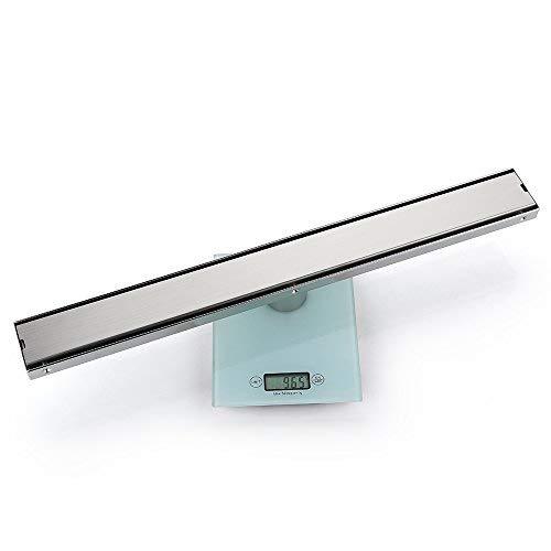 DESFAU Tile Insert Linear Shower Drain, 24-Inch Brushed Nickel Shower Floor Drain JD47032500BN6US#KL