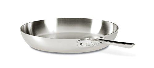 All-Clad 41126 Stainless Steel Fry Pan with Lid, Dishwasher Safe , Tri-Ply Bonded, 12 Inch Pan, Silver
