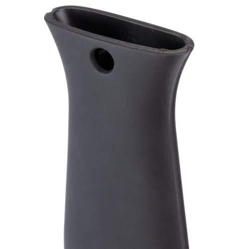 Lodge Silicone Hot Handle Holder. Black Silicone Hot Handle Cover for Cast Iron Assist Handles. (Black)