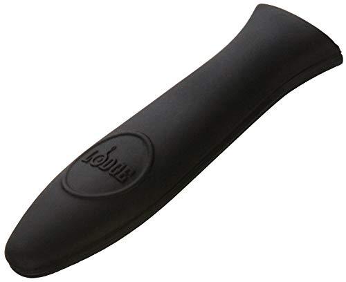 Lodge Silicone Hot Handle Holder. Black Silicone Hot Handle Cover for Cast Iron Assist Handles. (Black)