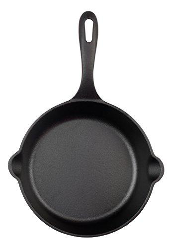 Large Pre-Seasoned Cast Iron Skillet by Victoria, 12-inch Round Frying Pan with Helper Handle, 100% Non-GMO Flaxseed Oil Seasoned, SKL-212