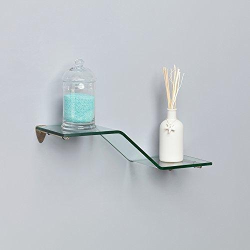 Knape & Vogt Vogt Kt-0134-1212Sn Decorative Corner Glass Shelf Kit L X 12 in W, 12 x 12"