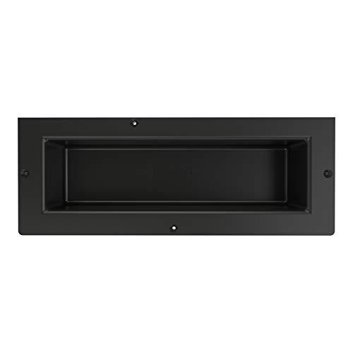 Redi Niche Single Recessed Shower Shelf – Black, One Inner Shelf, 16-Inch Width x 14-Inch Height x 4-Inch Depth