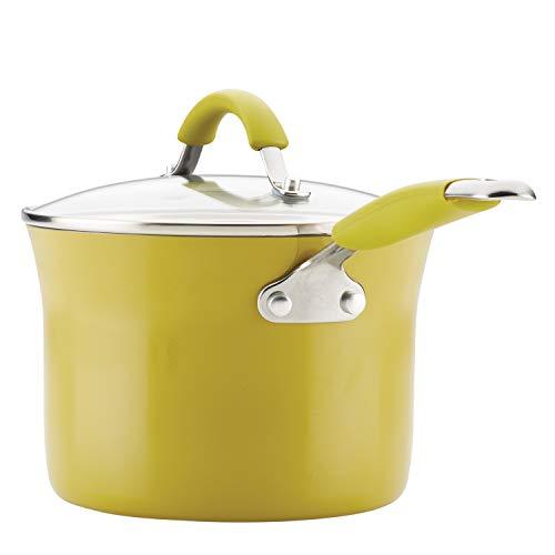 Rachael Ray 16344 12-Piece Aluminum Cookware Set, Agave Blue