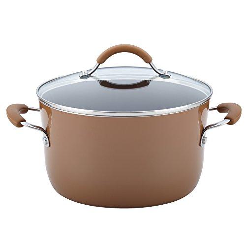 Rachael Ray 16344 12-Piece Aluminum Cookware Set, Agave Blue