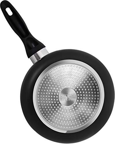 Utopia Kitchen 2 Quart Nonstick Saucepan with Glass Lid - Induction Bottom - Multipurpose Use for Home Kitchen or Restaurant