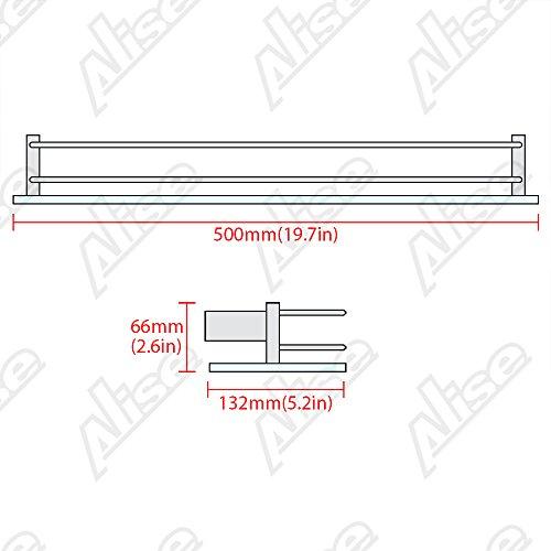 Alise Towel Rack Bathroom Folding Shelf with Swing Towel Bar and 5 Hooks Heavy Duty Wall Mount,SUS304 Stainless Steel Matte Black