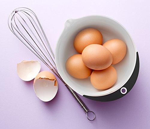 Vremi 3 Piece Plastic Mixing Bowl Set - Nesting Mixing Bowls with Rubber Grip Handles Easy Pour Spout and Non Slip Bottom - Three Sizes Small Large Capacity for Kitchen Baking or Salad - White Multi