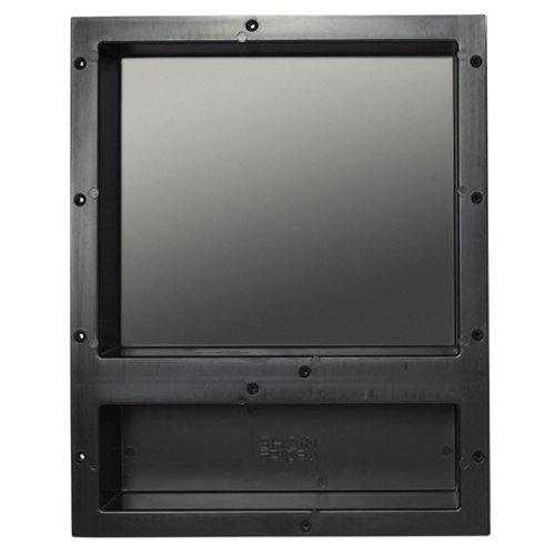 Redi Niche Single Recessed Shower Shelf – Black, One Inner Shelf, 16-Inch Width x 14-Inch Height x 4-Inch Depth