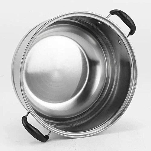 Beeiee 3 Tier Stainless Steel 11.2-Inch Diameter Steamer Cookware Pot Saucepot Multi-layer Boiler