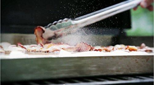 Little Griddle SQ180 100% Stainless Steel Universal Griddle with Even Heating Cross Bracing for Charcoal/Gas Grills, Camping, Tailgating, and Parties (18"x13"x3")