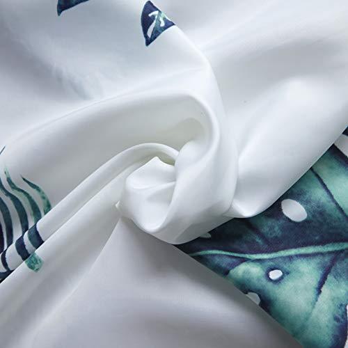 JRing Shower Curtain Polyester Fabric Waterproof Machine Washable with 12 Hooks 72x72 Inch