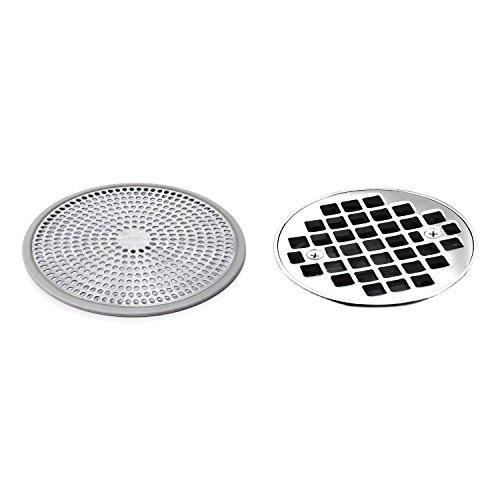 OXO Good Grips Easy Clean Shower Stall Drain Protector - Stainless Steel & Silicone