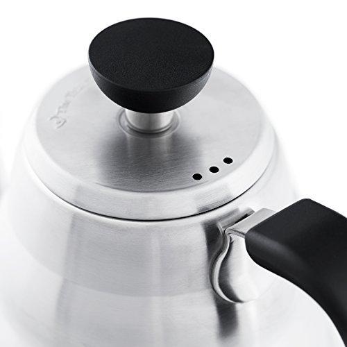 Pour Over Kettle Coffee Maker: Stainless Steel Gooseneck Drip Kettles for Ground Beans Hand Drip Coffees & Loose Leaf Tea - Barista Quality 1.2 liter by The Triumphant Chef