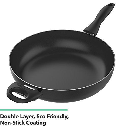 Vremi 15 Piece Nonstick Cookware Set - Durable Aluminum Pots and Pans with Cooking Utensils - Colorful Oven Safe and Multi Quart Enameled Saucepans Dutch Ovens and Fry Pans with Glass Lid