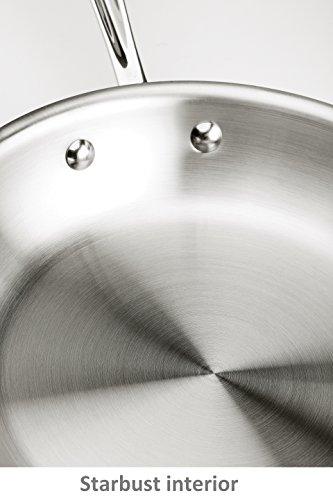 All-Clad 41126 Stainless Steel Fry Pan with Lid, Dishwasher Safe , Tri-Ply Bonded, 12 Inch Pan, Silver