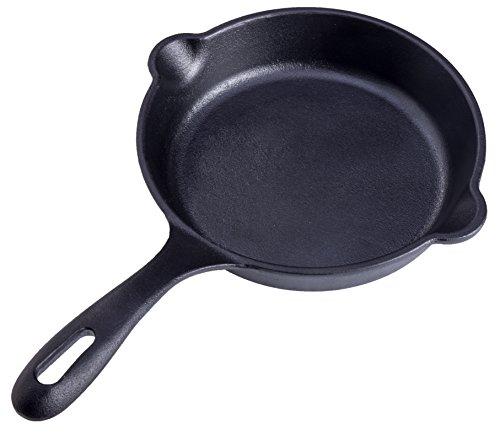 Large Pre-Seasoned Cast Iron Skillet by Victoria, 12-inch Round Frying Pan with Helper Handle, 100% Non-GMO Flaxseed Oil Seasoned, SKL-212