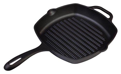 Large Pre-Seasoned Cast Iron Skillet by Victoria, 12-inch Round Frying Pan with Helper Handle, 100% Non-GMO Flaxseed Oil Seasoned, SKL-212