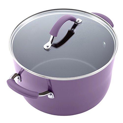 Rachael Ray 16344 12-Piece Aluminum Cookware Set, Agave Blue