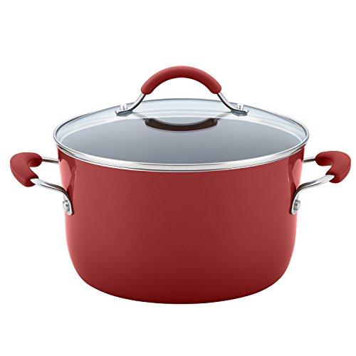 Rachael Ray 16344 12-Piece Aluminum Cookware Set, Agave Blue