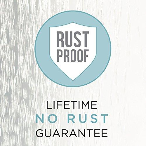 Zenna Home NeverRust Rustproof Aluminum Double Curved Shower Rod, 45 to 72-Inch, Satin Nickel