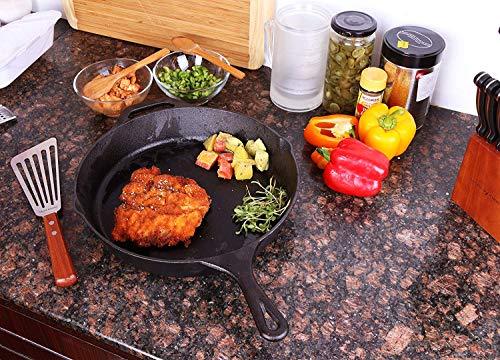 Utopia Kitchen Pre-Seasoned Cast Iron Skillet Set 3-Piece - 6 Inch, 8 Inch and 10 Inch