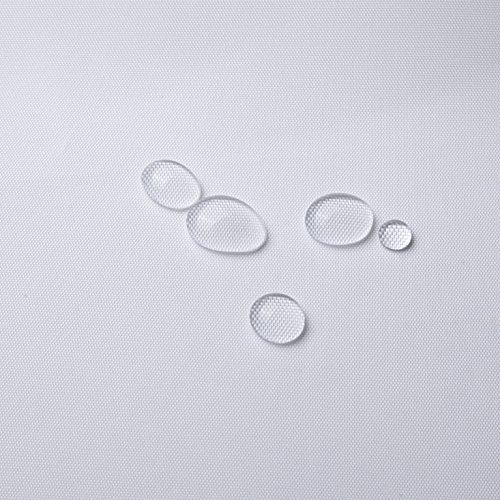 JRing Shower Curtain Polyester Fabric Waterproof Machine Washable with 12 Hooks 72x72 Inch