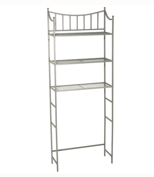 Zenna Home 9065NN Bathroom Spacesaver, Pearl Nickel