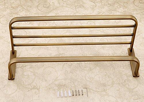 Leyden Retro Bathroom Accessories Solid Brass Antique Brass Finished Bathroom Shelves Space Saver Shelf Wall maounted