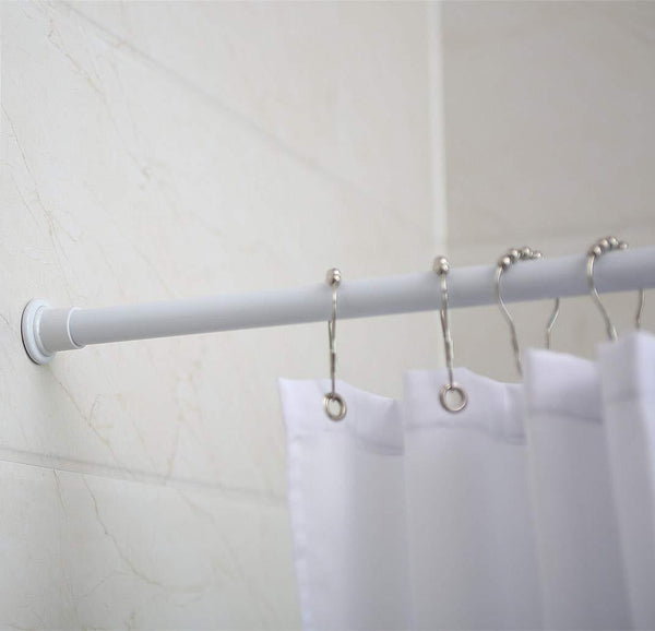 ALLZONE Tension Shower Window Curtain Rod,42-81 Inches, Never Collapse,No Drilling, NEVERRUST