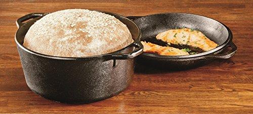 Lodge L8DD3 Cast Iron Dutch Oven, 5 qt,