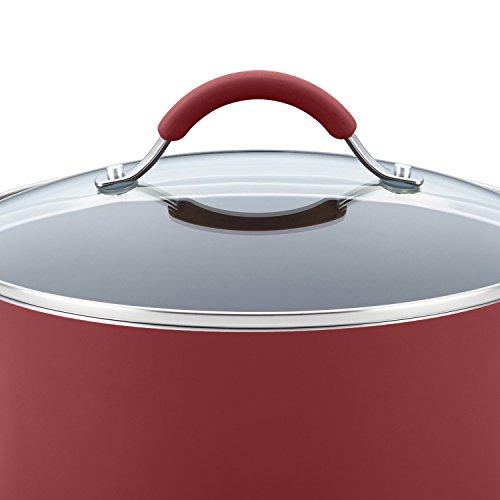 Rachael Ray 16344 12-Piece Aluminum Cookware Set, Agave Blue