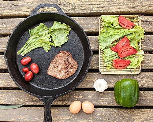 Utopia Kitchen Pre-Seasoned Cast Iron Skillet Set 3-Piece - 6 Inch, 8 Inch and 10 Inch