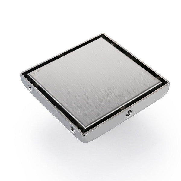 DESFAU Square Shower Drain 6-Inch, Tile Insert Square Drain JD47030900BNUS