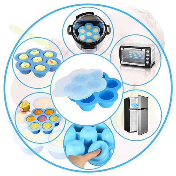Instant Pot Accessories Set, 75 PCS Instant Pot Accessories Compatible with 5,6,8Qt - 60 Pcs Parchment Papers, 2 Steamer Baskets, Non-stick Springform Pan, Egg Rack, Egg Bites Mold, Kitchen Tong, Dish