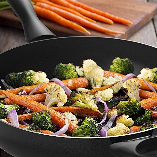 Vremi 15 Piece Nonstick Cookware Set - Durable Aluminum Pots and Pans with Cooking Utensils - Colorful Oven Safe and Multi Quart Enameled Saucepans Dutch Ovens and Fry Pans with Glass Lid