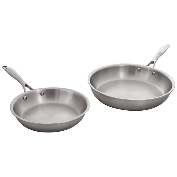 Stone & Beam Fry Pan With Lid, 12 Inch, Tri-Ply Stainless Steel