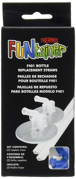 Thermos Replacement Straws for 12 Ounce Funtainer Bottle, Clear
