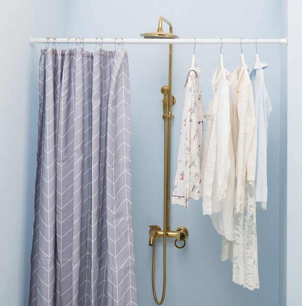 ALLZONE Tension Shower Window Curtain Rod,42-81 Inches, Never Collapse,No Drilling, NEVERRUST