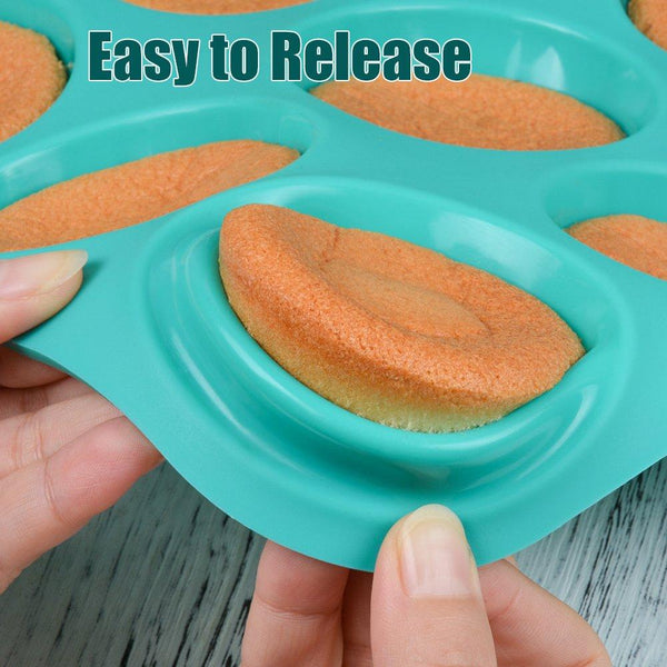 Silicone Muffin Pan Cupcake Set - Mini 24 Cups and Regular 12 Cups Muffin Tin, Nonstick BPA Free Best Food Grade Silicone Molds with Bonus 12 Silicone Baking Cups