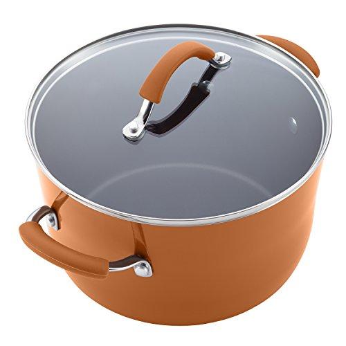 Rachael Ray 16344 12-Piece Aluminum Cookware Set, Agave Blue