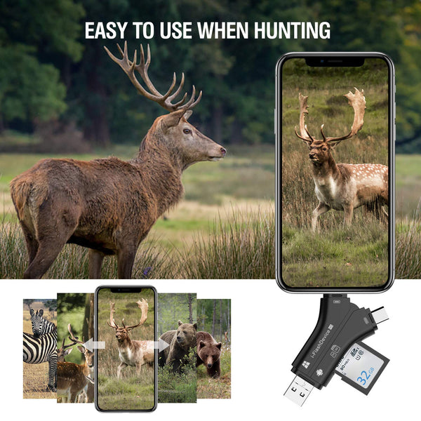 Campark Trail Camera SD Card Viewer Compatible with iPhone iPad Mac or Android