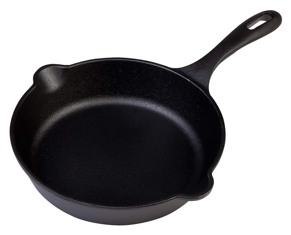 Large Pre-Seasoned Cast Iron Skillet by Victoria, 12-inch Round Frying Pan with Helper Handle, 100% Non-GMO Flaxseed Oil Seasoned, SKL-212
