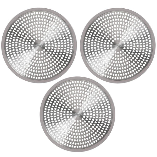 OXO Good Grips Easy Clean Shower Stall Drain Protector - Stainless Steel & Silicone