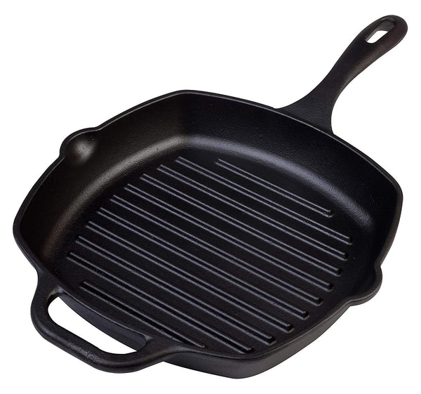 Large Pre-Seasoned Cast Iron Skillet by Victoria, 12-inch Round Frying Pan with Helper Handle, 100% Non-GMO Flaxseed Oil Seasoned, SKL-212