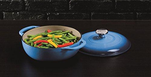 Lodge 6 Quart Enameled Cast Iron Dutch Oven. Classic Red Enamel Dutch Oven (Island Spice Red)